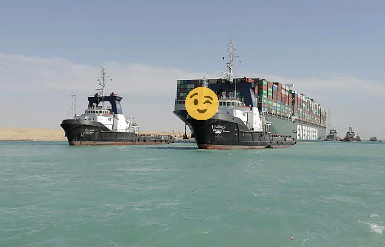 People are writing erotic fan-fiction about the Suez container ship